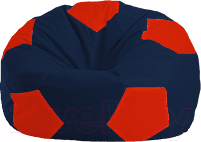 Бескаркасное кресло Flagman Мяч Стандарт М1.1-46 (темно-синий/красный)