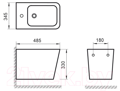 Купить Биде подвесное BelBagno BB0520BH  