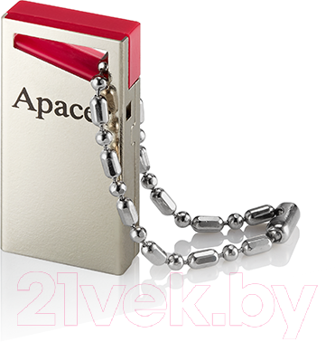 Usb flash накопитель Apacer AH112 Silver/Red 16GB (AP16GAH112R-1)