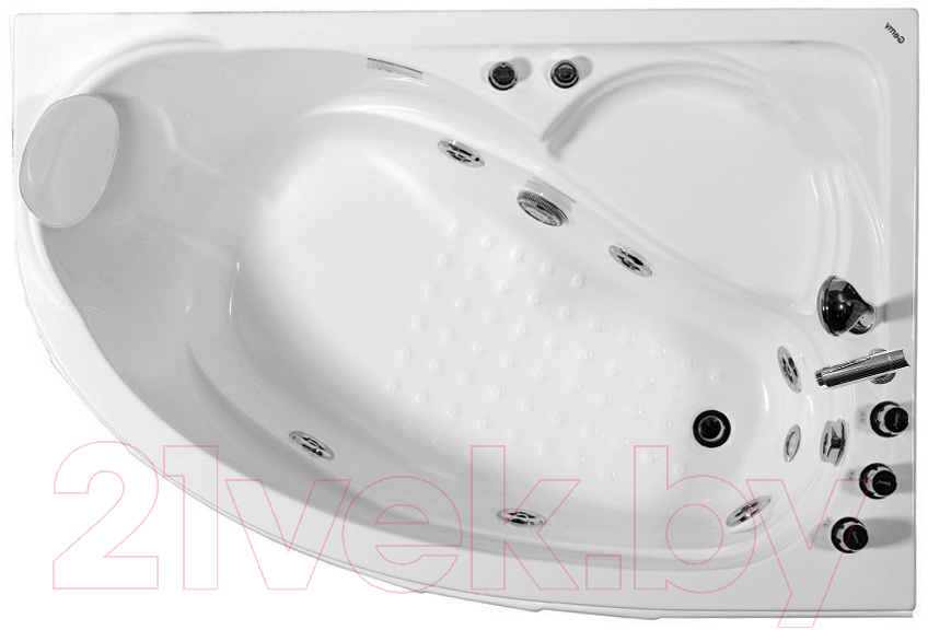 Ванна акриловая Gemy G9009 B R 150x100 (с гидромассажем)