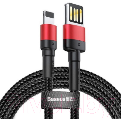Кабель Baseus Cafule Lightning - USB2.0 / CALKLF-G91 (1м, черный/красный)