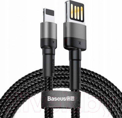 Кабель Baseus Cafule Lightning - USB2.0 / CALKLF-HG1 (2м, черный/серый)
