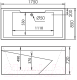 Миниатюра изображения товара Ванна акриловая Gemy G9065 K R 175x85 (с гидромассажем)