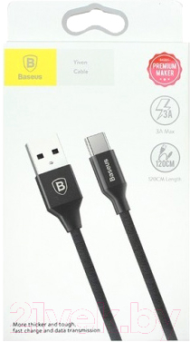 Кабель Baseus Yiven USB 2.0 - USB Type-C / CATYW-01 (1.2м, черный)