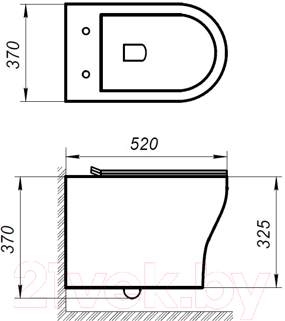 Унитаз подвесной BelBagno BB340CHR