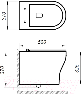 Унитаз подвесной BelBagno BB340CHR