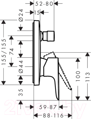 Смеситель Hansgrohe Talis E 71745990