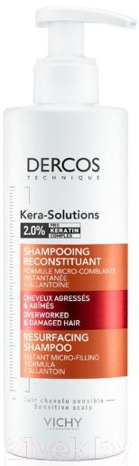 Шампунь для волос Vichy Dercos Technique Kera-Solutions с комплексом про-кератин