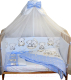 Комплект постельный для малышей Баю-Бай Ми-ми Мишки / К30-ММ4 (голубой) - 