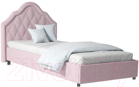 Односпальная кровать Аквилон Розалия №900.3М (лиственница белая/Lounge 31)