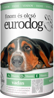 Влажный корм для собак Eurodog С олениной / ED103 (1.24кг)