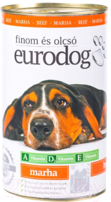 Влажный корм для собак Eurodog С говядиной / ED105 (415г)