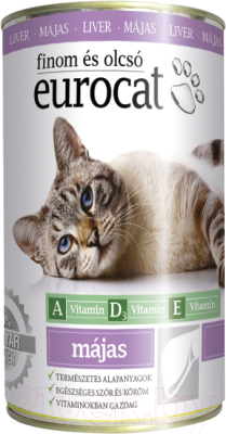 

Корм для кошек Eurocat, С печенью / ED203