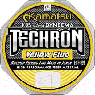 Леска плетеная KAMATSU Techron Yelloy Fluo 0.25мм 150м / 258150025