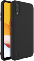 Чехол-накладка Case Matte для Galaxy A01 (черный) - 