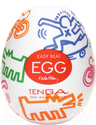 Мастурбатор для пениса Tenga Keith Haring Egg Street 31002 / KHE-001