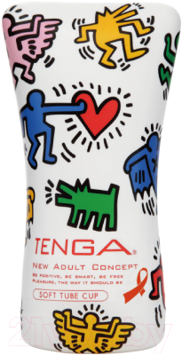 Мастурбатор для пениса Tenga Keith Haring Soft Tube CUP 31003 / KHC-102
