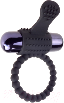 Виброкольцо Pipedream Vibrating Silicone Super Ring 138626 / PD5966-23 (черный)