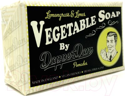 Мыло твердое DapperDan Lemongrass & Limes Vegetable Soap VS02 (190г)