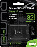 Карта памяти Qumo microSDHC (Class 10 UHS-I) 32GB (QM32GMICSDHC10U1NA) - 
