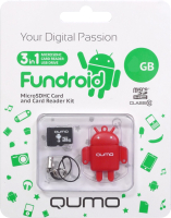

Карта памяти, Fundroid microSD (Class 10) 32GB (QM32GCR-MSD10-FD-RED)