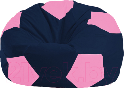 Бескаркасное кресло Flagman Мяч Стандарт М1.1-44 (темно-синий/розовый)