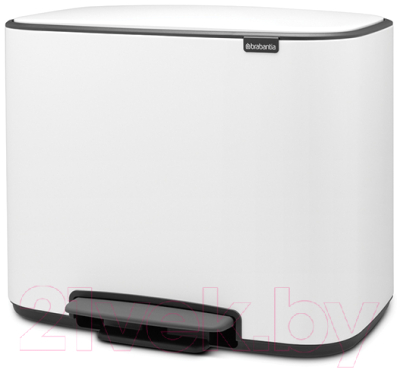 Мусорное ведро Brabantia Bo Pedal Bin / 121388 (36л, белый)