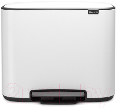 Мусорное ведро Brabantia Bo Pedal Bin / 121388 (36л, белый)