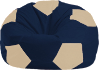 Бескаркасное кресло Flagman Мяч Стандарт М1.1-42 (темно-синий/светло-бежевый) - 