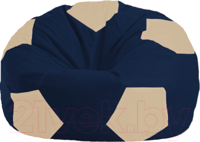 Бескаркасное кресло Flagman Мяч Стандарт М1.1-42 (темно-синий/светло-бежевый)