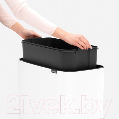 Мусорное ведро Brabantia Bo Touch Bin / 313509 (36л, белый)