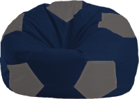 Бескаркасное кресло Flagman Мяч Стандарт М1.1-41 (темно-синий/серый) - 