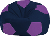 Бескаркасное кресло Flagman Мяч Стандарт М1.1-40 (темно-синий/сиреневый) - 
