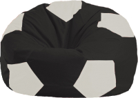 Бескаркасное кресло Flagman Мяч Стандарт М1.1-392 (черный/белый) - 