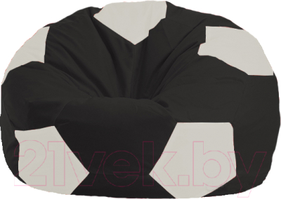 Бескаркасное кресло Flagman Мяч Стандарт М1.1-392 (черный/белый)