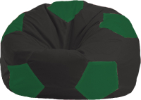 Бескаркасное кресло Flagman Мяч Стандарт М1.1-397 (черный/зеленый) - 