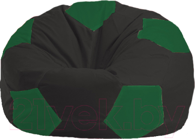Бескаркасное кресло Flagman Мяч Стандарт М1.1-397 (черный/зеленый)