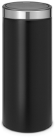 Мусорное ведро Brabantia Touch Bin New с защитой от отпечатков / 115448 (30л, черный матовый) - 