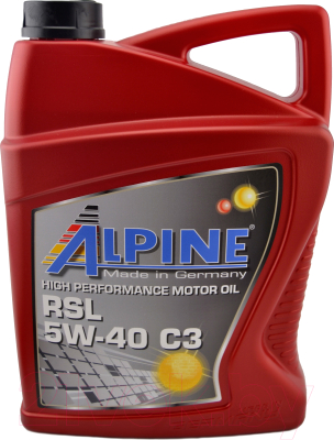Моторное масло ALPINE RSL 5W40 C3 / 0100179 (4л)
