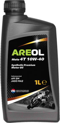 Моторное масло Areol Moto 4T 10W40 / 10W40AR122 (1л)