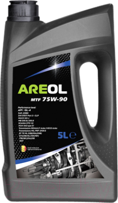Трансмиссионное масло Areol MTF 75W90 / 75W90AR086 (5л)
