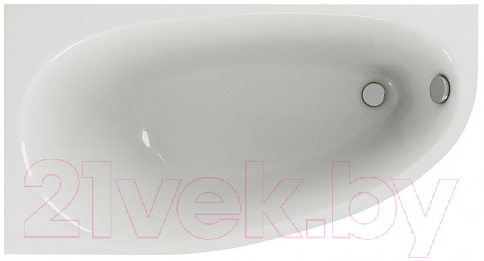 Ванна акриловая Aquatek Дива 150x90 L (с каркасом и экраном)
