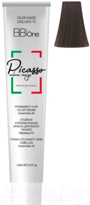 Крем-краска для волос BB One Picasso Colour Range 5.73 светло-коричневый ореховый (100мл)
