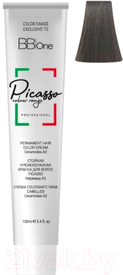 Крем-краска для волос BB One Picasso Colour Range 6.11 интенсивн. пепельн. натур. темн. блонд (100мл)
