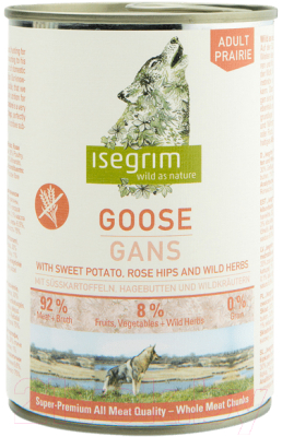 

Корм для собак Isegrim, Adult Prairie Goose / 95713