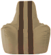 Бескаркасное кресло Flagman Спортинг С1.1-93 (бежевый/коричневые полоски) - 