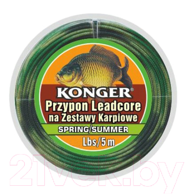 Поводок рыболовный Konger Leadcore Spring Summer / 960006025 (5м)