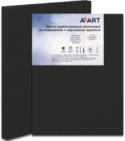 Холст для рисования Azart 24x30см / AZ222430 (хлопок, черный) - 