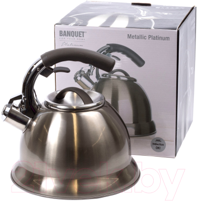 Чайник со свистком Banquet Metallic 48768001