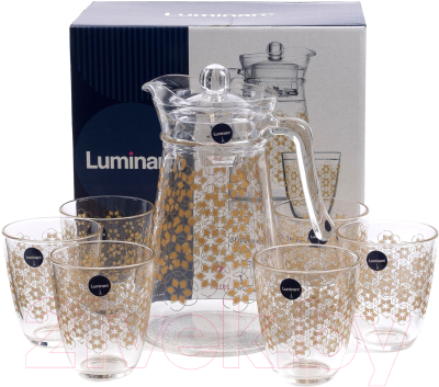 Набор для напитков Luminarc Golden Flower Q0569 (7пр)